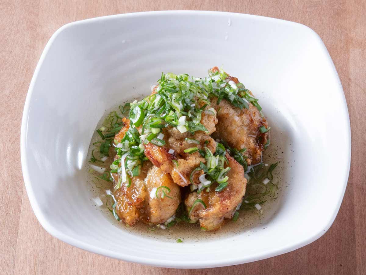 鶏の唐揚げ(ネギソース)